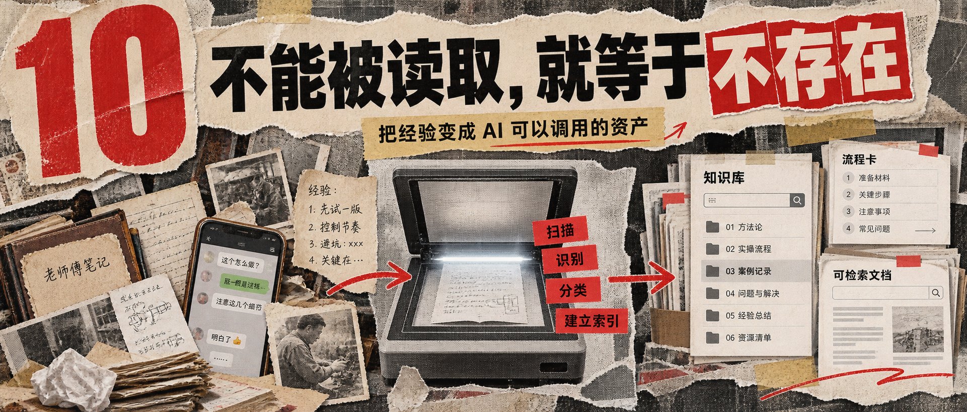 10 AI时代，不能被机器读取的经验，很容易等于不存在